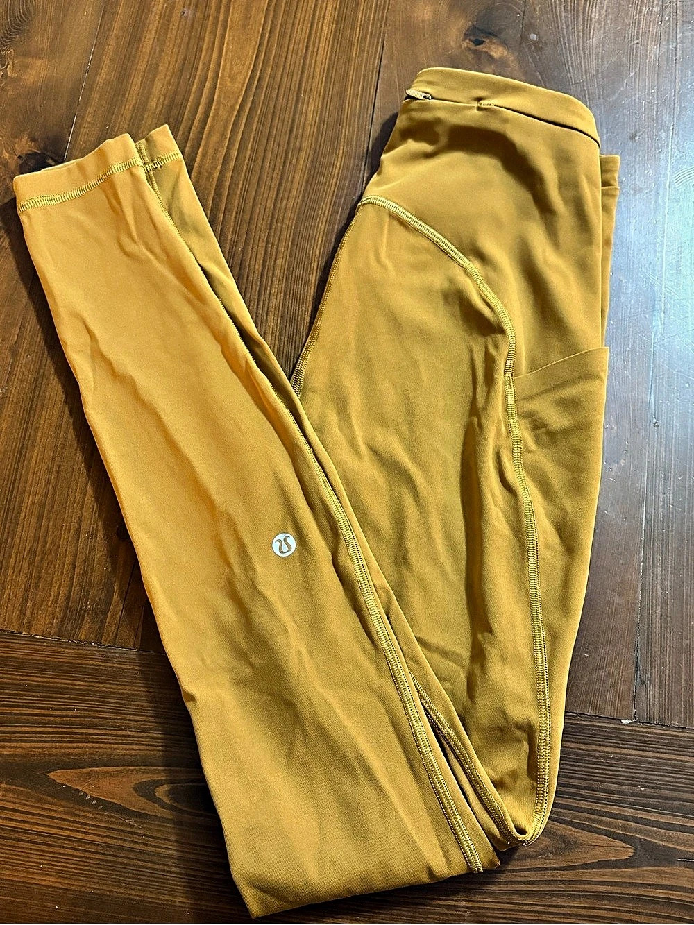 lululemon Power Thru High-Rise Gold Spice Size 2